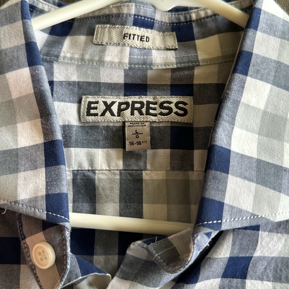 Express Fitted button up size large ( 16-16.5) - Picture 3 of 3